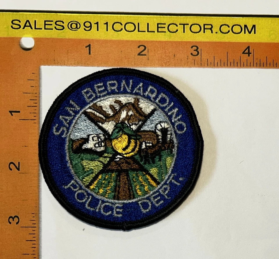 老式加州圣伯纳迪诺市警察贴片 #PDD17 — 第 3/3 张图片
