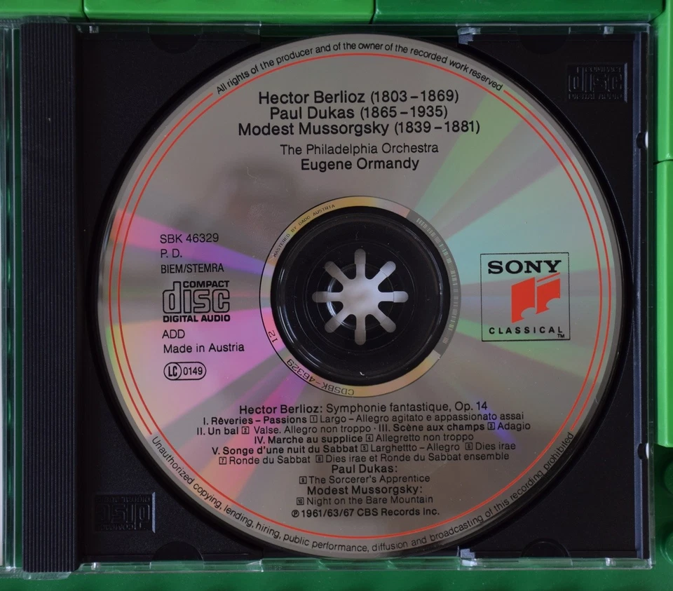 Berlioz - Dukas - Mussorgsky - Symphonie Fantastique - Sony - CD - Bild 3 von 3