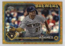 2024 Topps Chrome Logofractor Edition Gold Refractor 41/50 Willy Adames 1cx3