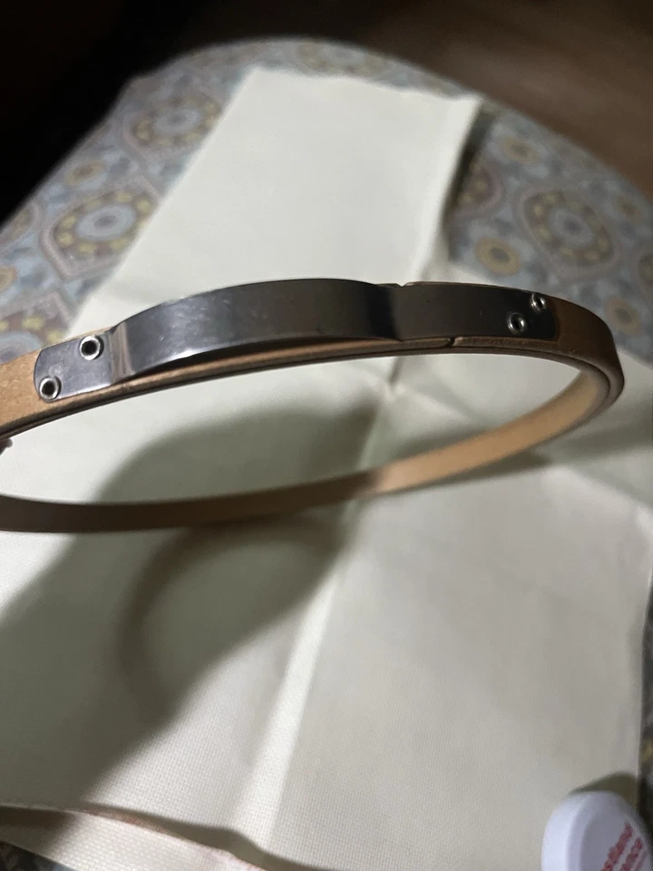 Vintage PRINCESS 7" Wooden Embroidery Hoop Round Spring Band Tension - Image 3 of 4