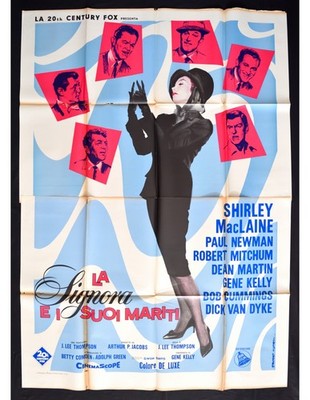Manifesto LA SIGNORA E I SUOI MARITI Poster Paul Newman A325