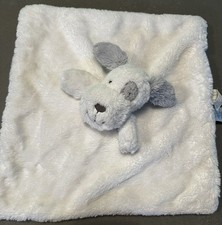 Koala Baby 2015 Dog Lovey Security Blanket White Gray Face Rattle 14.5  Baby Toy