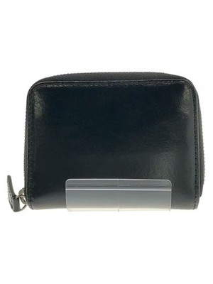 MURA Bi-fold Wallet Leather Black Plain Men's