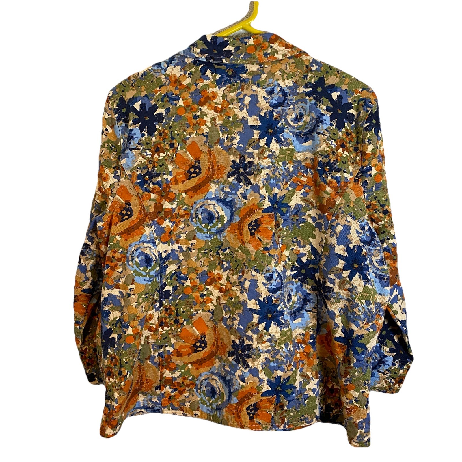 Christopher & Banks Button Front Multi Colored Fl… - image 2