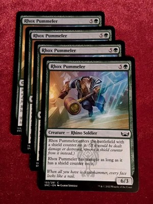 MTG (x4) Streets of New Capenna #155 C : Rhox Pummeler   Unplayed Mint+