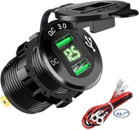 QC 3.0 USB Auto Steckdose KFZ LadegeräT Mit Zwei Quick Charge 3.0 Ladeports,