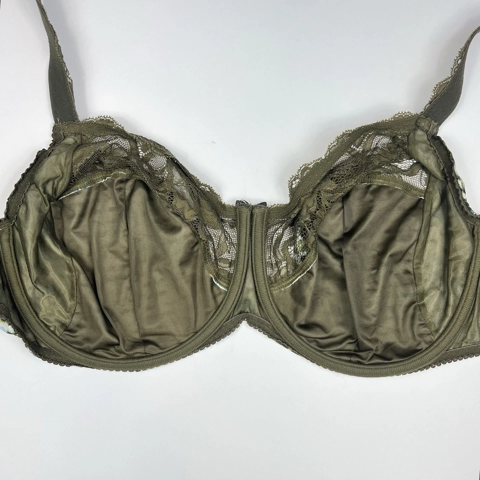 Sutiã Feminino Prima Donna Madison Verde Oliva Tamanho EUA 40F Reino Unido 40G Romântico - Imagem 3 de 4
