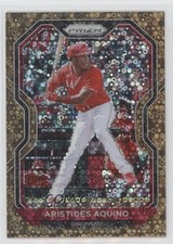 2021 Panini Prizm Tier III Bronze Donut Circle 26/40 Aristides Aquino #208 1ax