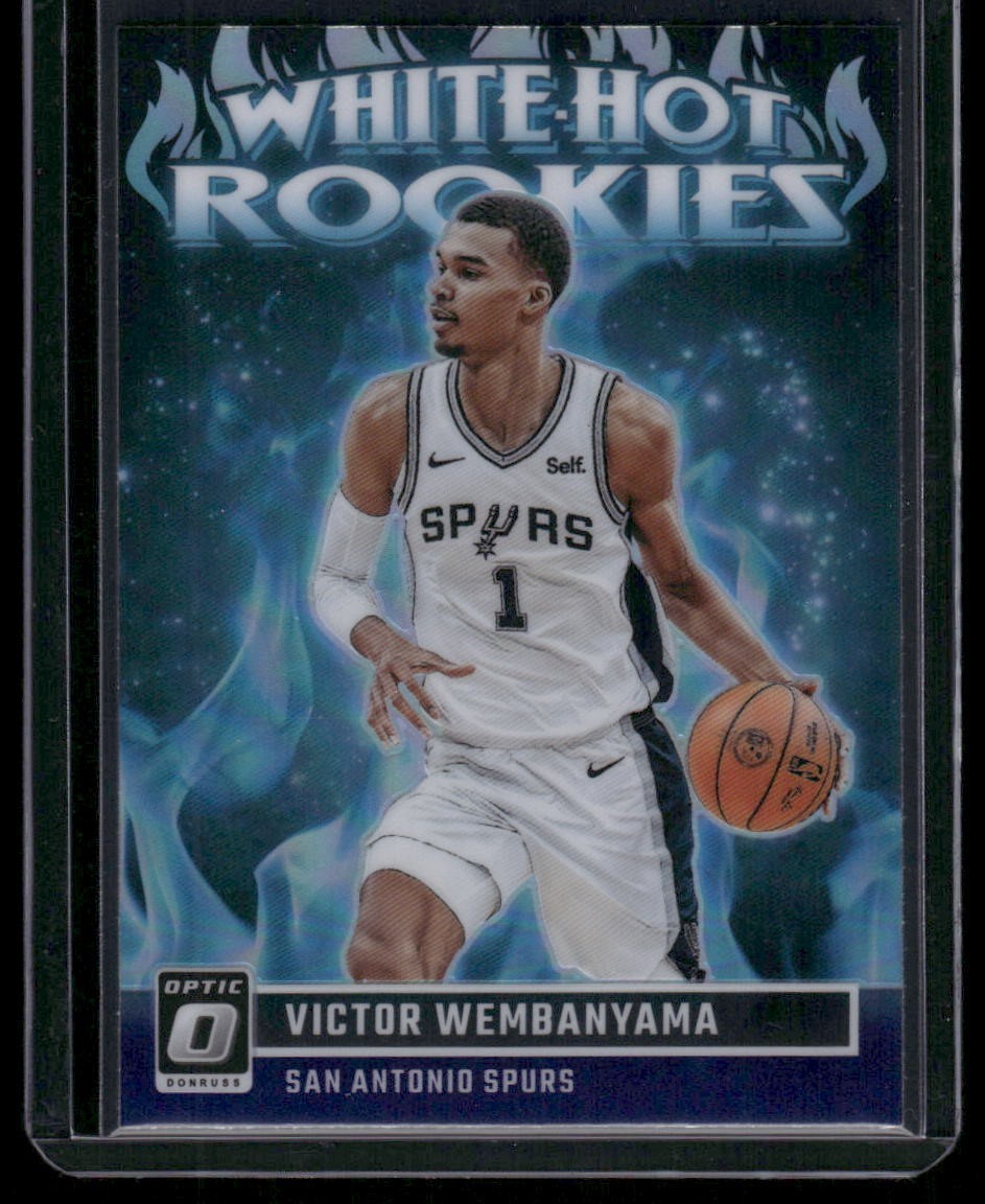 2023-24 Donruss Optic #2 Victor Wembanyama White Hot Rookies Purple RC Rookie
