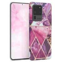 FüR Samsung Galaxy S20 Ultra Imd SchutzhüLle Tpu Handy HüLle Back Marmor Beere