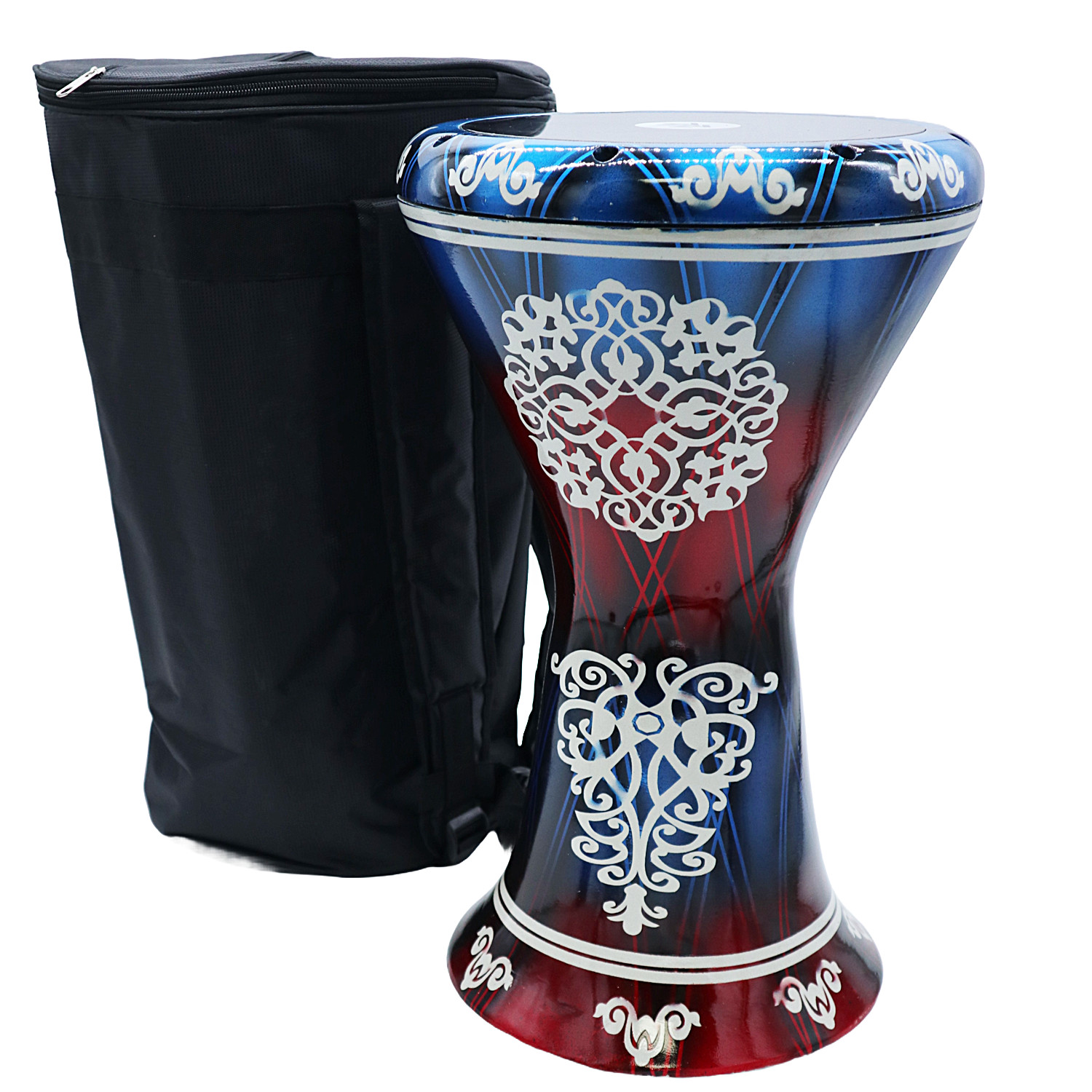 The 18'' Zaza Percussion Horizon - Egypt Style Darbuka Doumbek - Liquid Red