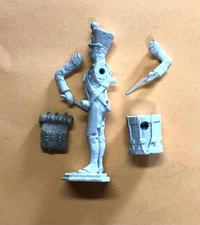 NAPOLEONIC WARS, FRENCH FOOT INFANTRY DRUMMER STANDING 54MM METAL KIT