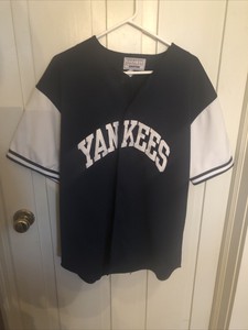yankees button up jersey