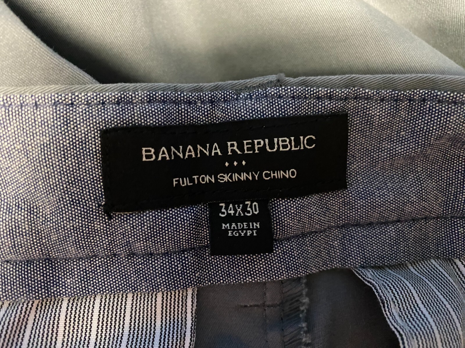 Men's Slacks, Banana Republic Fulton Skinny Chino, 34x30 eBay