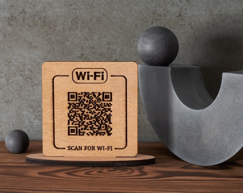 WiFi Password Sign, WiFi QR Code Sign, Internet QR Code Plaque Join Our WiFi tag - Picture 8 of 14