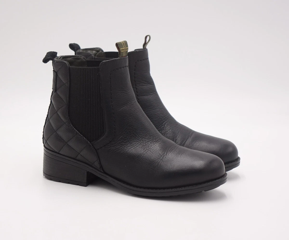 Barbour Black Chelsea-Style Rain & Snow Boots with Plaid Lining Snow Boots For Stylish Waterproof Shoes Men's Barbour  main image 3