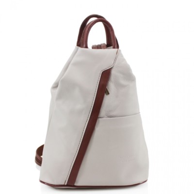 Damen Vera Pelle italienischer Echtleder Rucksack Mädchen College Rucksack