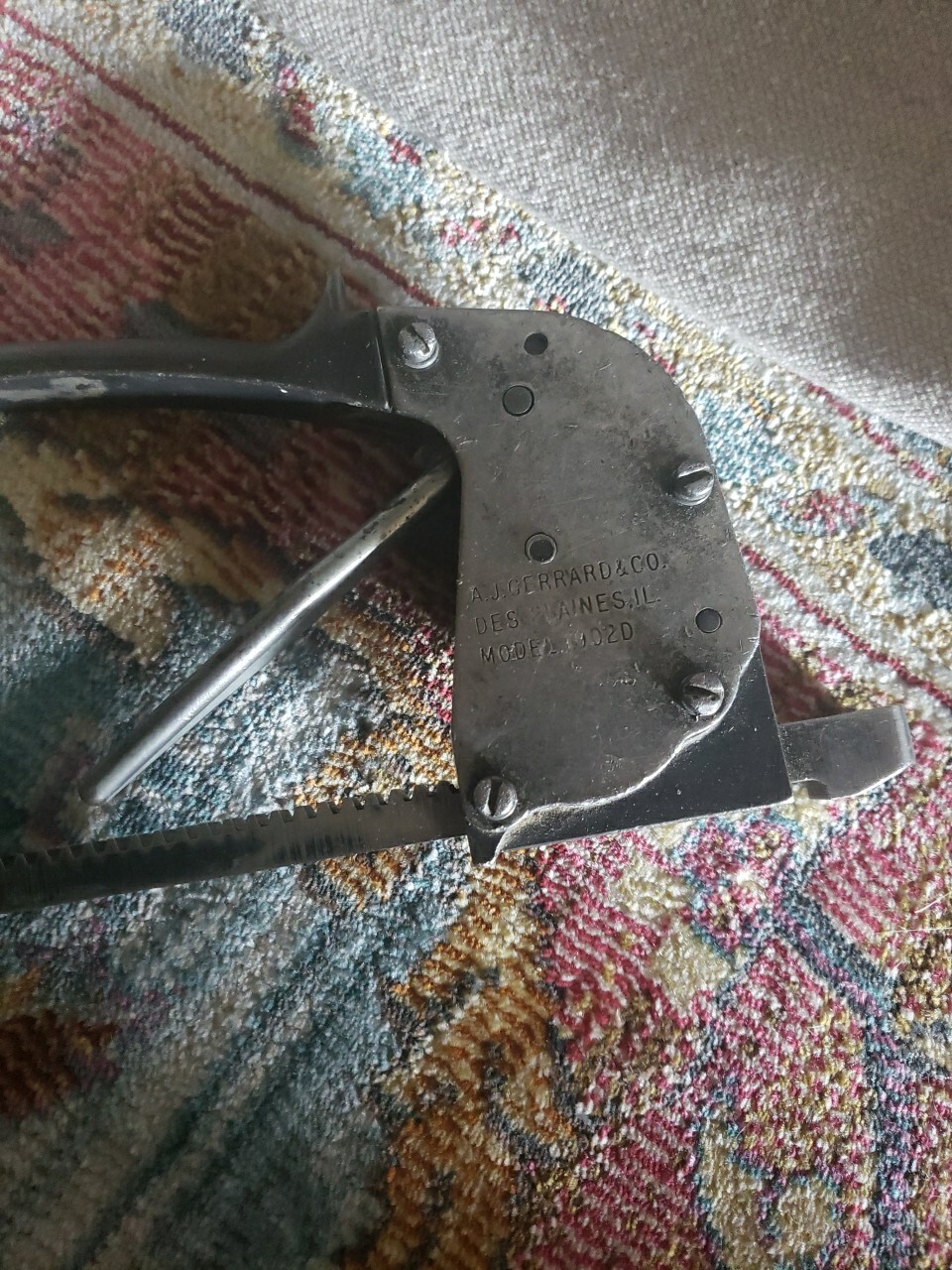 Vintage A J Gerrard & Co Pistol Grip Steel Strapping Banding Tool Model 1902D eBay