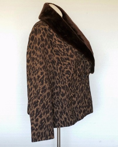 Mitchell Gross Womens Jacket Coat NEW Brocade Removable Collar Sz 2X 20W - Picture 4 of 12
