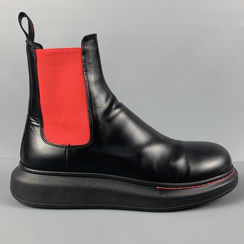 ALEXANDER MCQUEEN Size 10 Black Red 