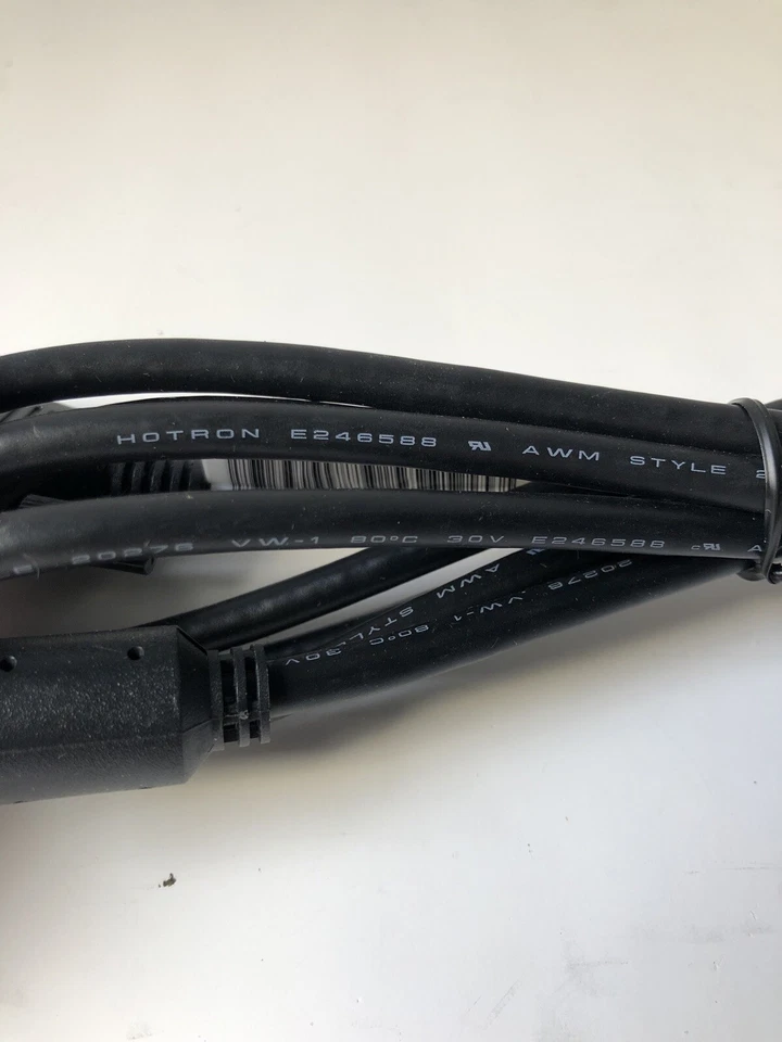 Lote de 2 cables VGA para monitor Hotron E246588 AWM estilo 20276 30V 18 pines Foto 4 de 4