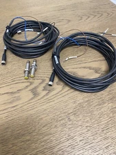 Turck BI1.5U-EG08-RP6X-V1131 Inductive Sensor w/Cables (Lot of 2)