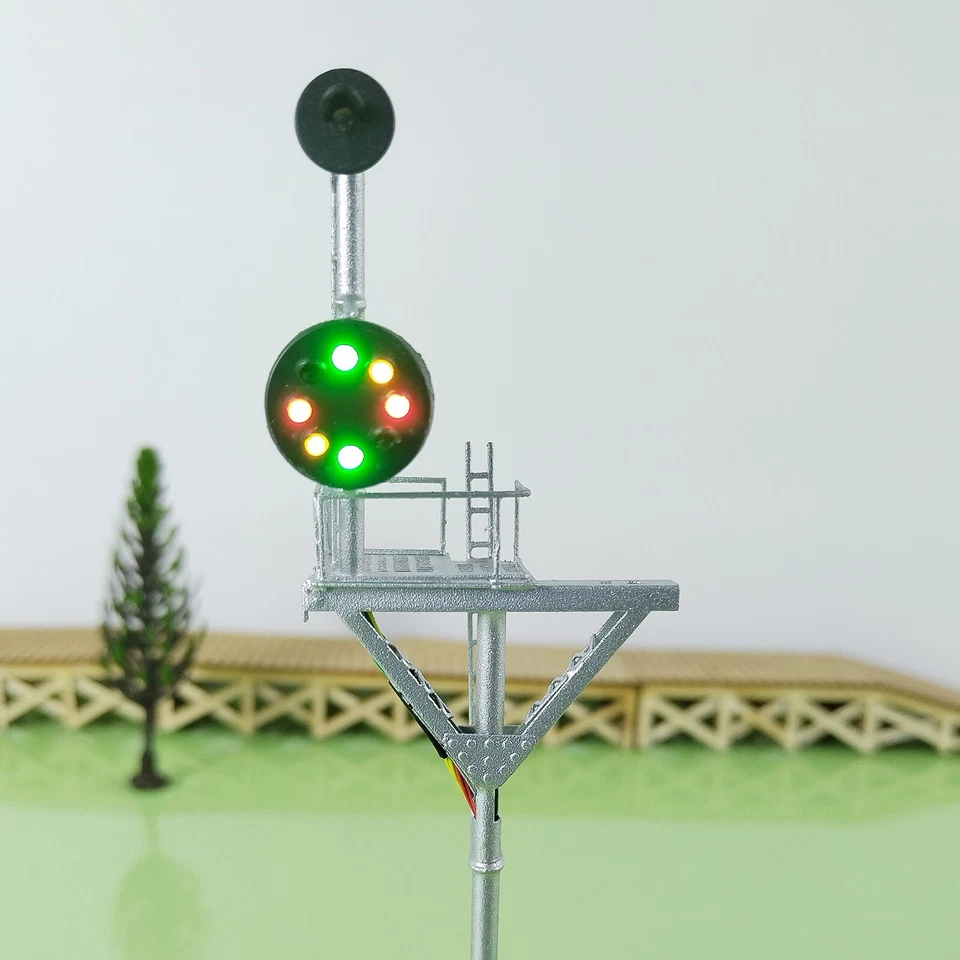 1 x HO scale model railroad tower CPL signal B&O goalpost bracket  #LU1 - Image 4 of 4