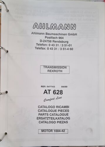 Ahlmann Baumaschinen Catalogue de Pièces Détachées - Chargeur Télescopique - - Afbeelding 1 van 4