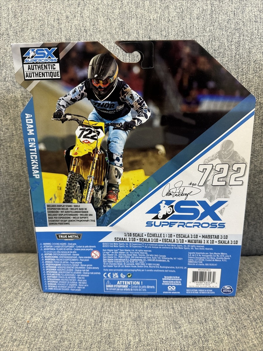 NEW SX SuperCross Adam Enticknap Yellow/blue/white CRF450 1st