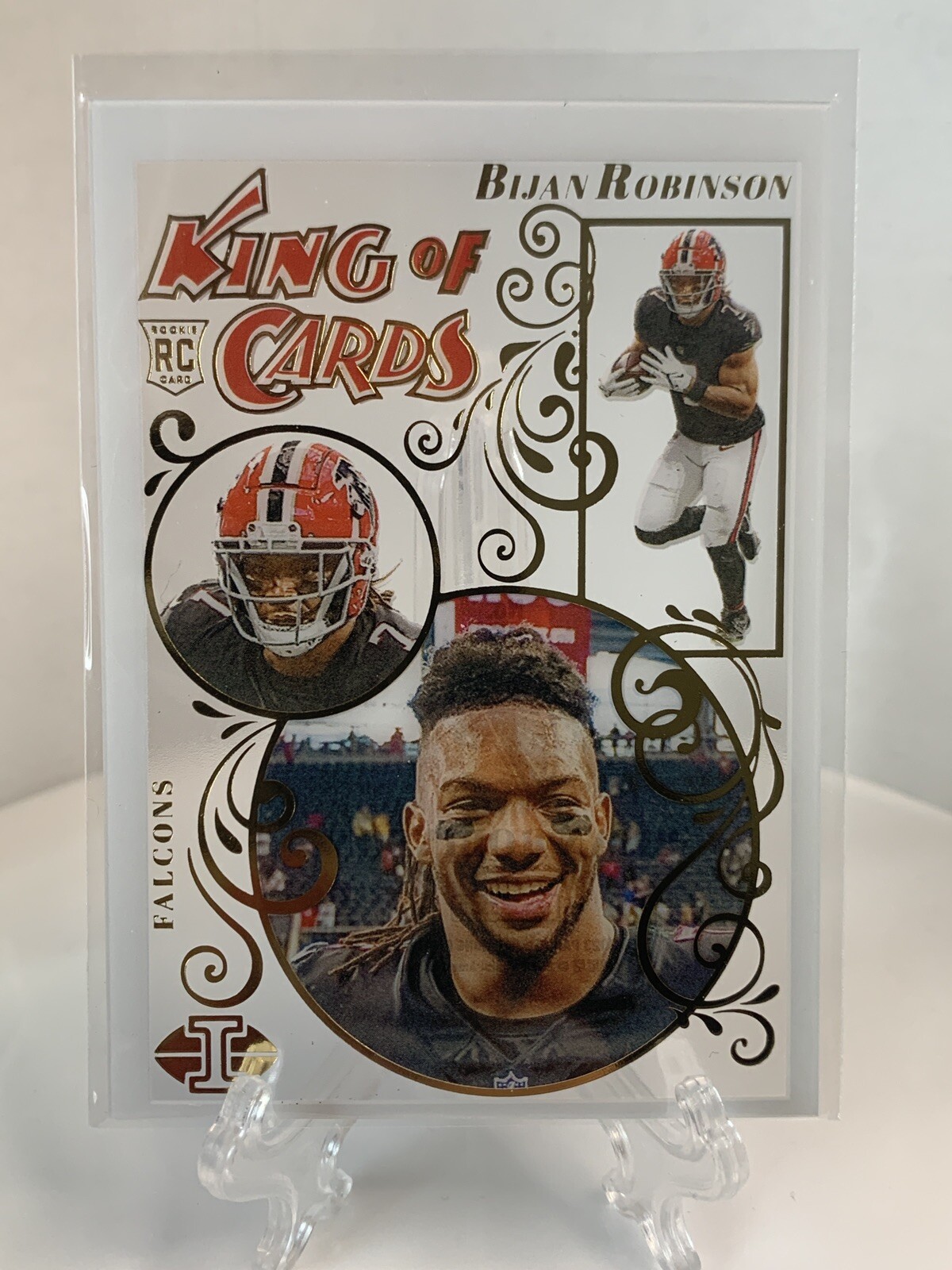 Bijan Robinson RC 2023 Panini Illusions - King of Cards #15 Atlanta falcons 🔥