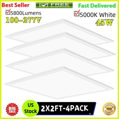 2x2 LED Flat Panel Light[ETL],45Watt 5000K Recessed Back-Lit Drop Ceiling Lights