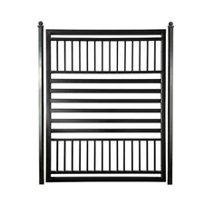 ALEKO Yard Garden Barcelona Style Steel Pedestrian Gate Black