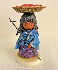 DeGrazia ~ 1989 ~ Goebel Porcelain Figurine ~ "Desert Harvest" ~ #10-343-14