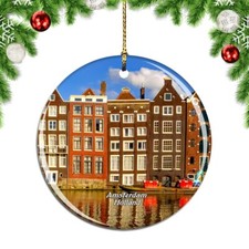 Holland Anne Frank House Amsterdam Christmas ornament city travel souvenir