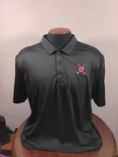 Cutter And Buck C3 Golf Polo Shirt Men's XL Black Embroidered Polyester Blend...