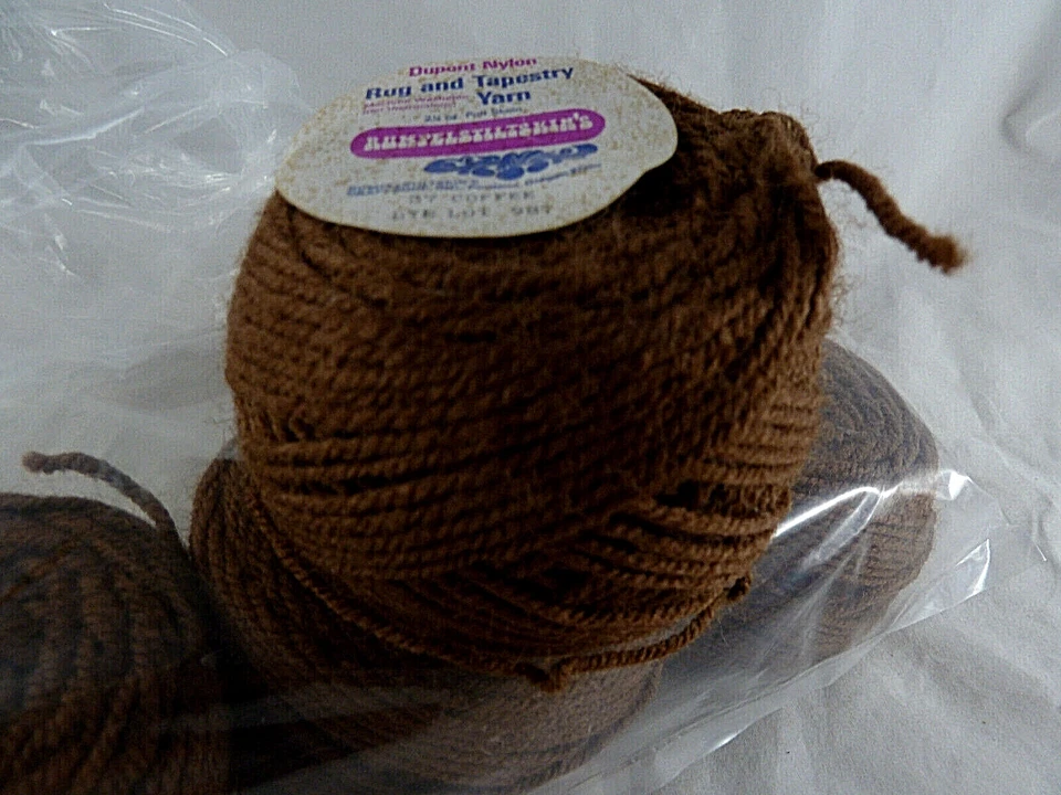 Tapete e tapeçaria de náilon Dupont # 37 lote de café 987 2 1/2 oz novelas de bolo lote de 5 - Imagem 2 de 2