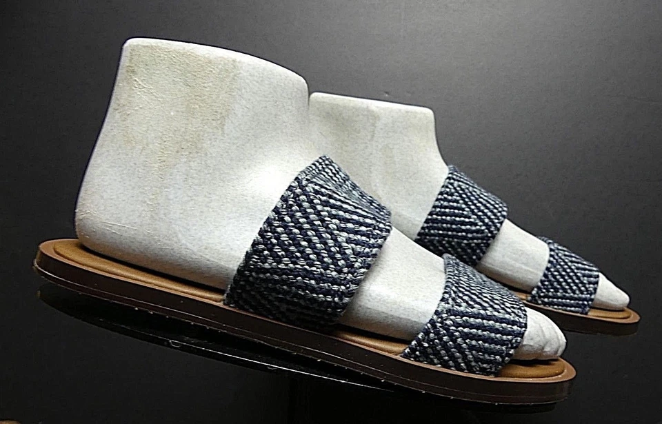 Women's Sanuk Woven Fabric Slide Sandal Sz 6M MINTY! - Image 2 of 4