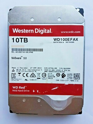 WD100EFAX-68LHPN0 for parts, data recovery, spare parts data recovery
