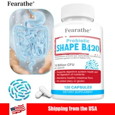 Shape B420 Probiotic 15 Billion CFU Supports Digestive Health 120 Capsules