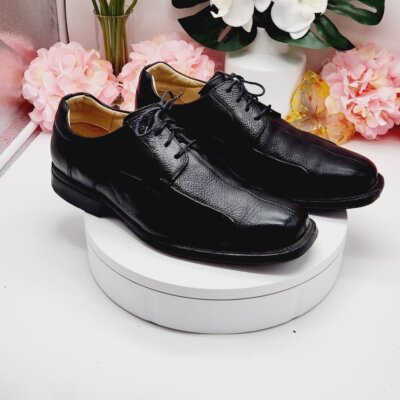 belvedere bay bridge black dress shoes Studio Belvedere Bay Bridge Mens Size US 9.5 M Black Leather Dress Shoes