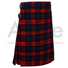 Scottish Handmade Traditional Brown Modern Tartan Kilt-Clan Brown Modern Tartan