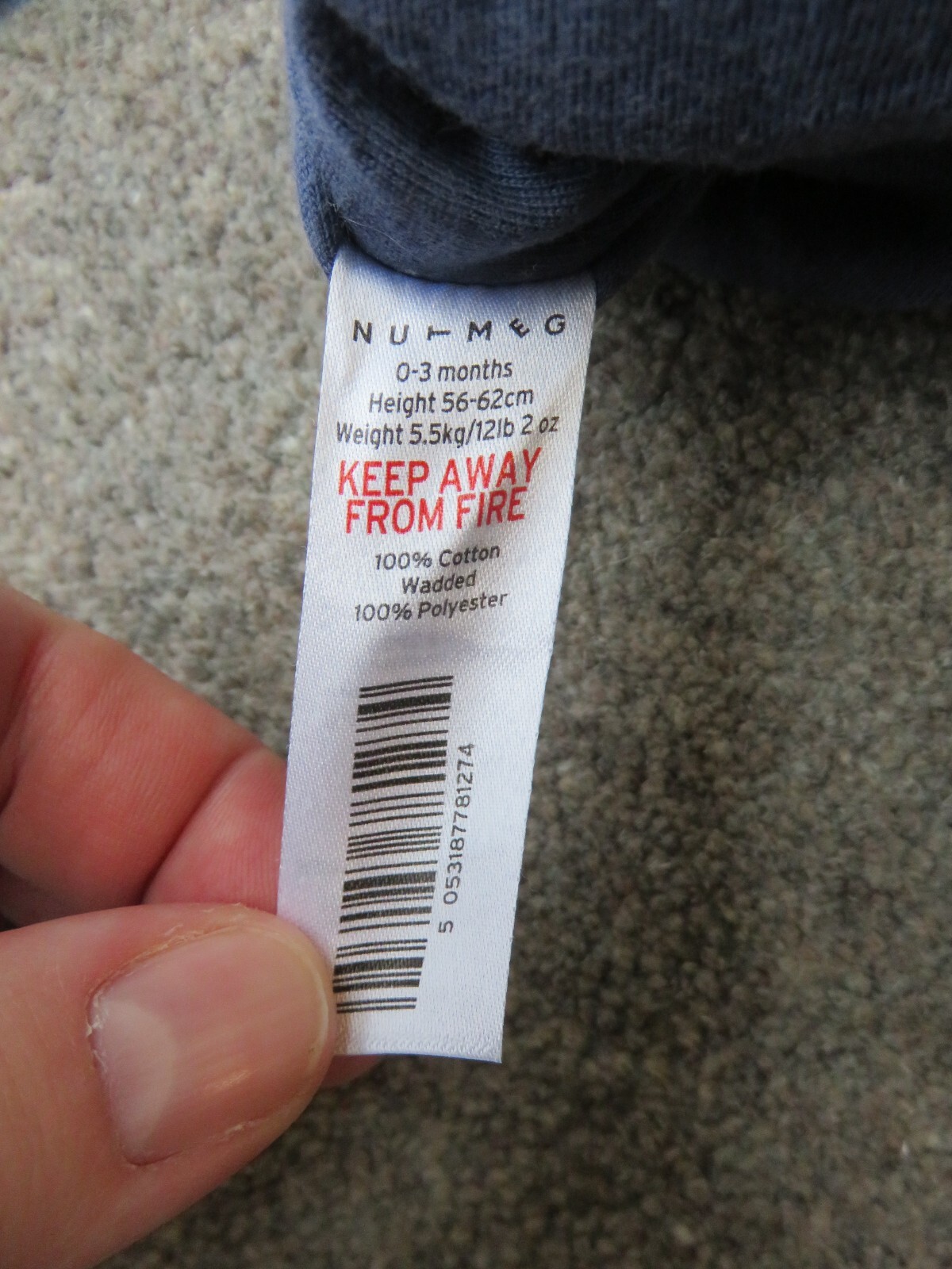 03 months baby boys Nutmeg (Morrisons) snow/pram suit VGUC eBay