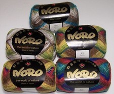 LOT of 5 balls of NORO SEKKU Cotton Silk Wool Lace Yarn 8