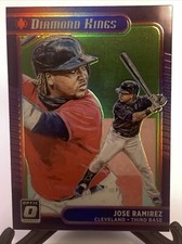 2021 Panini Optic Baseball Jose Ramirez Diamond Kings Silver Holo Prizm Indians