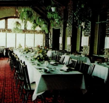 St Clair Inn South Porch Michigan Postcard Modern Graphics Advertising