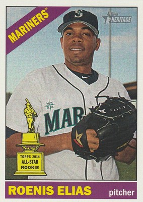 2015 TOPPS HERITAGE ROENIS ELIAS P SEATTLE  ALL-STAR ROOKIE #15