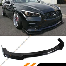 JDM NIS STYLE FRONT BUMPER LIP SPLITTER FOR 2014-2017 INFINITI Q50 S SPORT MODEL