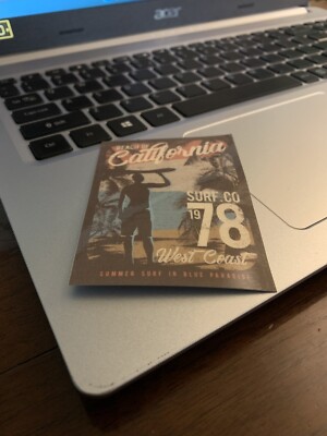 2 X 10 Cm Adesivo Vinile Malibu Decalcomania Bagaglio Etichetta - Foto 8