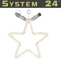 System 24 Led Flat Neon Lichtschlauch Stern 28Cm Warmweiß 491-83 Exkl. Trafo