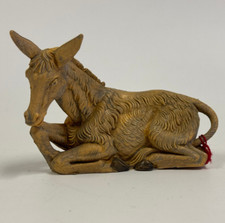 Esel 176 Krippenfigur aus Kunststoff 7 cm hoc...